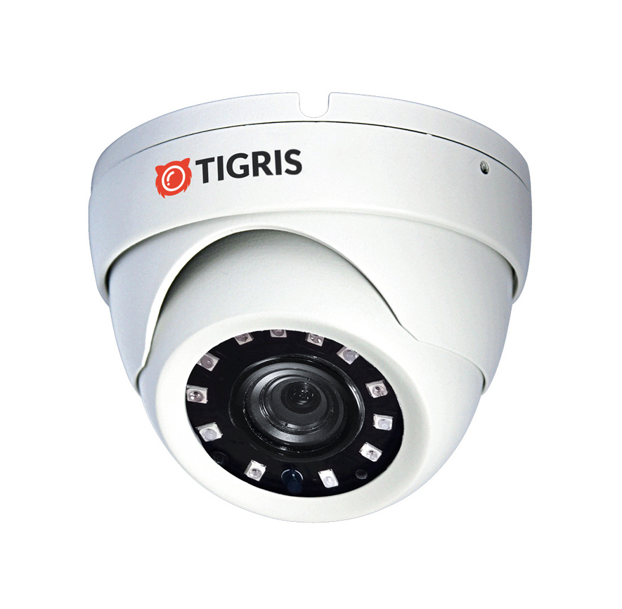 Tigris THL-VP50B (3.6) 5Mp (улица, купол, UVC (4в1), 0.001лк, ИК до 20м, IP66)