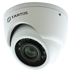 Tantos TSc - EBm720pHDf (3.6) 1Mp Купольная видеокамера, UVC, уличная, антивандальная, 1/3&quot; Aptina Progressive CMOS Sensor, 1280х720, 0.5лк(цвет)/0лк(с ИК), ИК - подсветка до 10м, от - 30 до +60°С, DC12V, 200мА, IP66