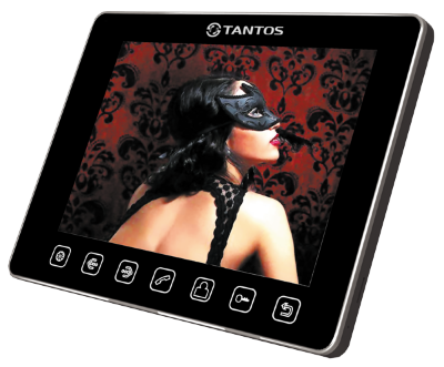 Tantos Tango+ VIZIT (Black) Монитор цветного видеодомофона, адаптирован к VIZIT