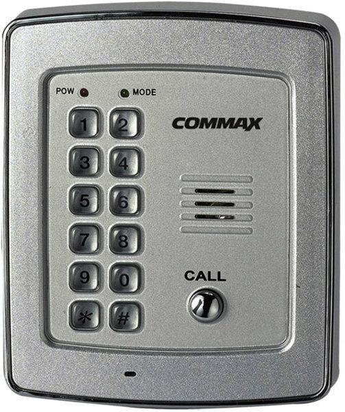 COMMAX CAR-42CAD Переговорное устройство 2-х проводное внешнее с кодовой панелью и RF считывателем EM карт (до2000), пластик, накладное