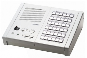 COMMAX PI - 50LN центральный пульт громкой связи с абонентскими пультами на 50 станций, усилитель 10 Вт, ~220 В