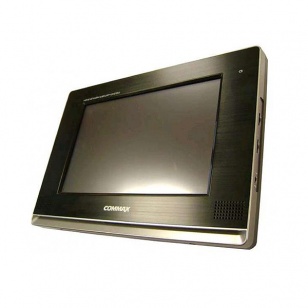 Commax CDV-1020AE/VIZIT (Черный) Монитор цветного видеодомофона, 10.2&amp;quot;, TFT LCD, PAL/NTSC, LED подсветка, Toch Screen, hands free, память на 128 кадров, адаптирован к VIZIT, 318х215х53мм, AC 110-240В