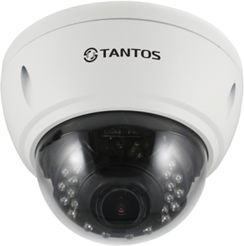 Tantos TSi-Ve24VP (2.8-12) Видеокамера IP, купольная, уличная, антивандальная