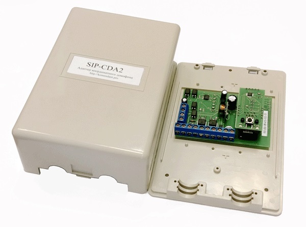 Комендантъ SIP-CDA5 (на подъезд/на линию трубки) IP/SIP адаптер для домофонов Маршал, Raikmann, Laskomex, Proel