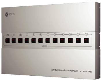 МЕТА 7451 Щит выходной коммутации с грозозащитой на 12 линий