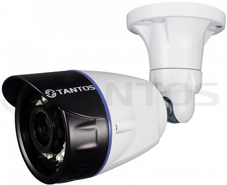 Tantos TSc-Pecof1 (2.8) 1Mp Уличная цилиндрическая универсальная видеокамера 4в1 (AHD, TVI, CVI, CVBS) 720p с функцией «День/Ночь», 1/4&quot; Progressive CMOS Sensor