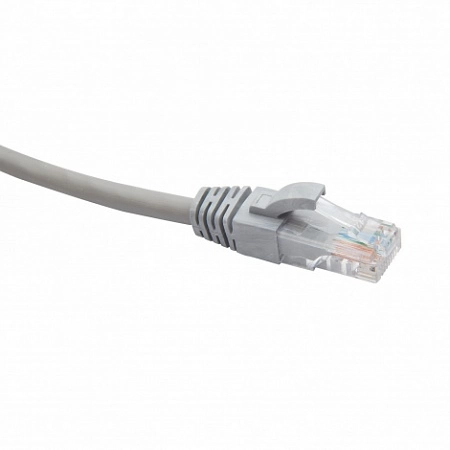 RJ45-RJ45 U/UTP Cat.5e LSZH нг(А)-HF (DR-181016), Патч-корд (коммутационный шнур), 6м, серый