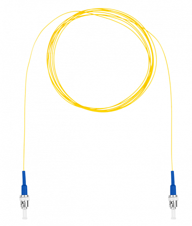 DATAREX ST-ST, OS2, нг(А)-HF Шнур оптический монтажный (пигтейл), желтый, 3,0 м