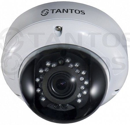 Tantos TSc-DVi1080pHDv (2.8-12) Антивандальная купольная универсальная UVC видеокамера 1080P «День/Ночь», 1/2.9&quot; Sony Exmor Progressive CMOS Sensor, разрешение 2 Mp (1920 х 1080) 30 к/с, чувствительность: Цвет: 0.01Люкс, Ч/Б: 0.001Люкс (F1.8, AGC Вкл), 0
