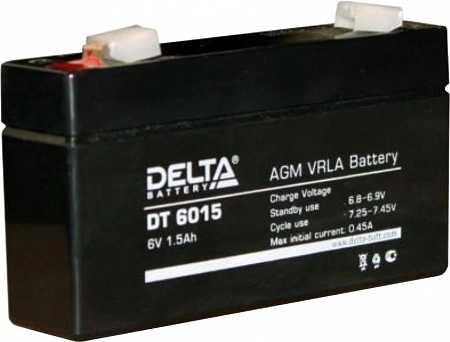 Аккумулятор DT6015, 6В, 1.5А/ч