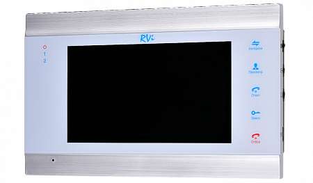 RVi VD7-12M (белый) Монитор видеодомофона цветной с функцией ?свободные руки?