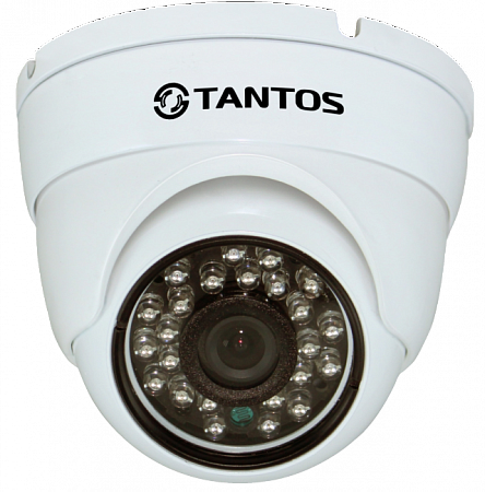 Tantos TSi-Vecof (2.8) IP видеокамера купольная уличная антивандальная с ИК подсветкой, мегапиксельная