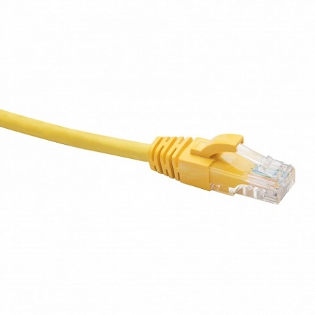 RJ45-RJ45 U/UTP Cat.5e LSZH нг(А)-HF(DR-181417), Патч-корд (коммутационный шнур) 7м, желтый