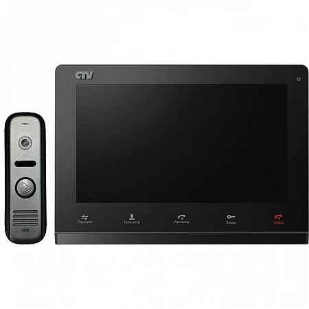 CTV - DP3110 BS (Black/Silver) Комплект цветного видеодомофона (CTV - D1000HD S + CTV - M3110 B)