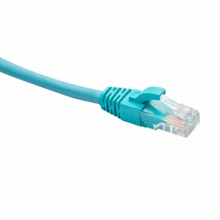 RJ45-RJ45 U/UTP Cat.5e LSZH нг(А)-HF (DR-181609), Патч-корд (коммутационный шнур) 2м, бирюзовый